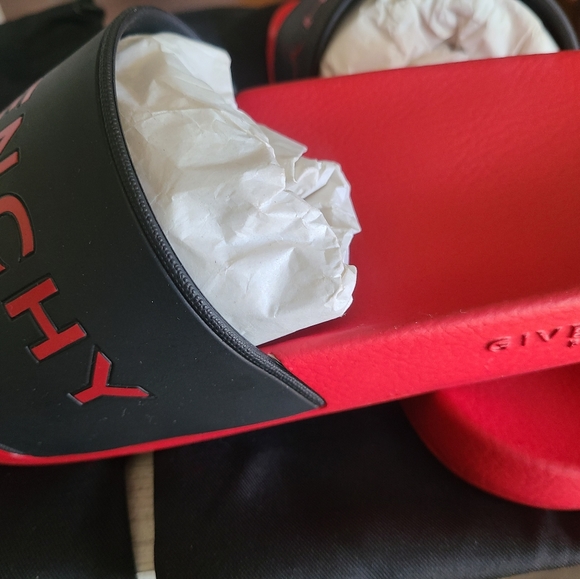 Givenchy Pool Slides Black and Red Men Size 42. (Size 9 Men) main image 10
